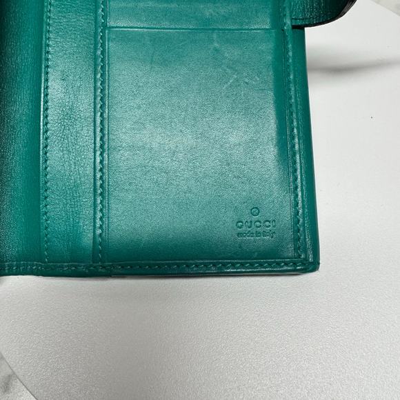 Gucci piston teal leather wallet - Picture 10 of 10